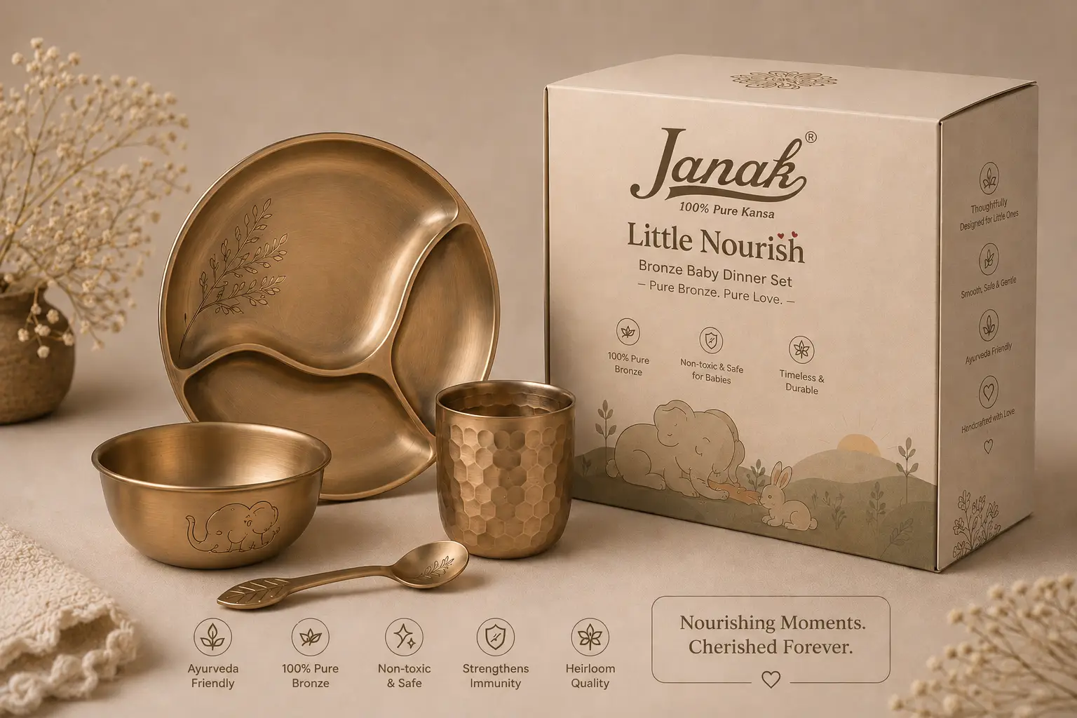 Why a Pure Kansa Baby Dinner Set is the Best Choice for Your Baby’s Health